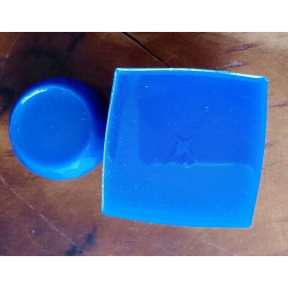 Set Of Two Desk Accessories Pen & Paper Clip Holder Office Homemade Blue Resin - Picture 4 of 4